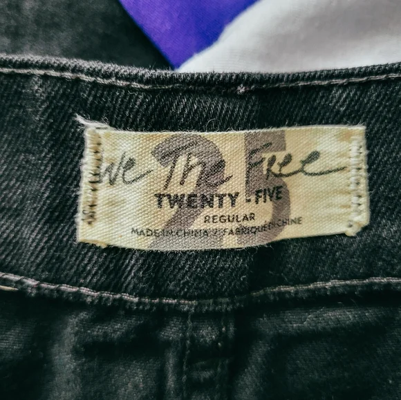 We the Free black denim mini skirt - Picture 5 of 5